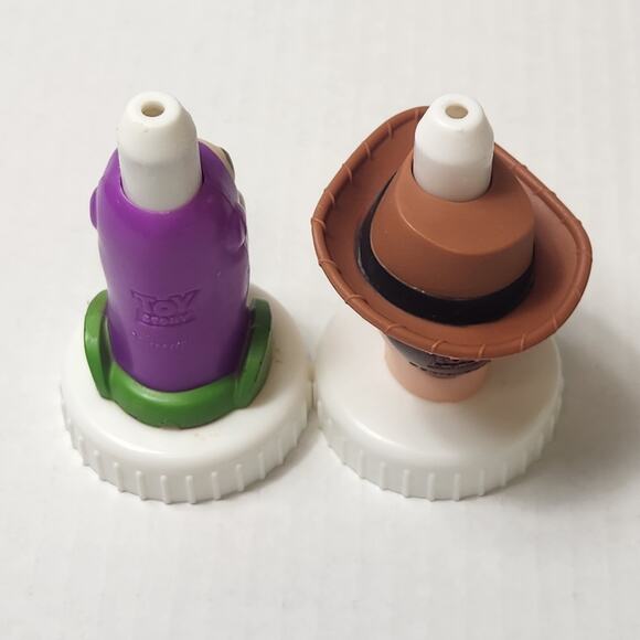 Good 2 Grow Buzz Lightyear Woody Lot of 2 Top Topper Lid Toy Story Toddler - Picture 4 of 5